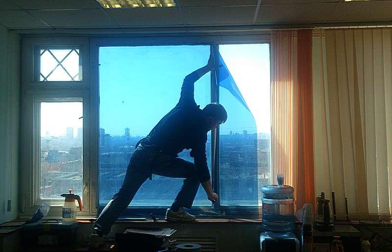Тонировка окон в квартире  | Затонировать стёкла в здании .